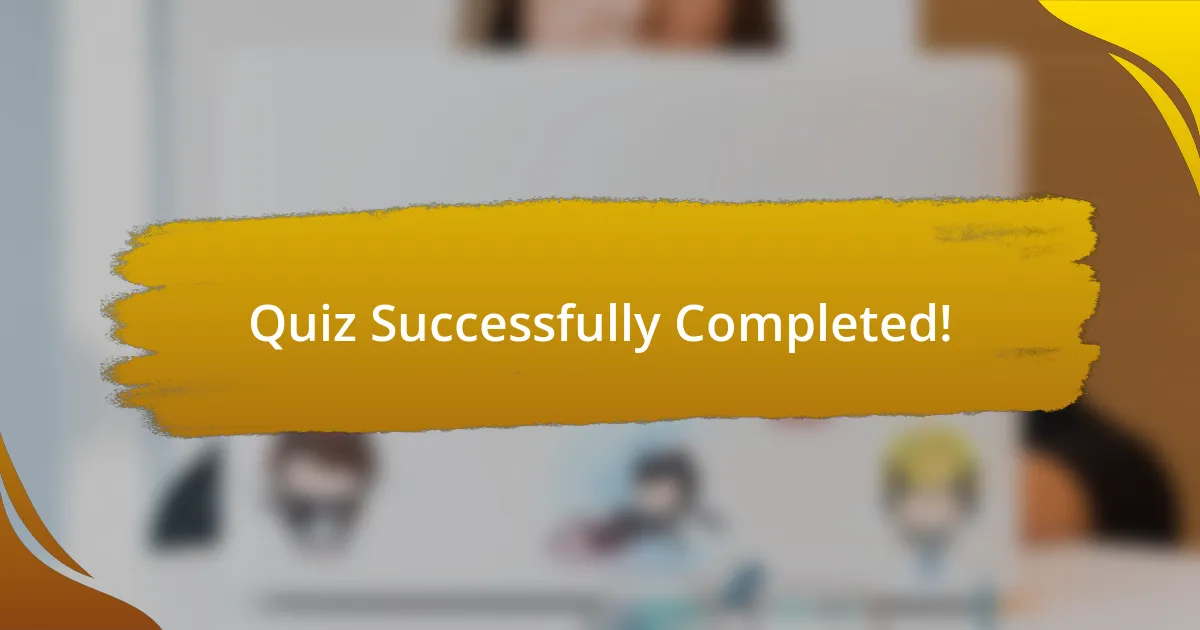 Quiz Successfully Completed!