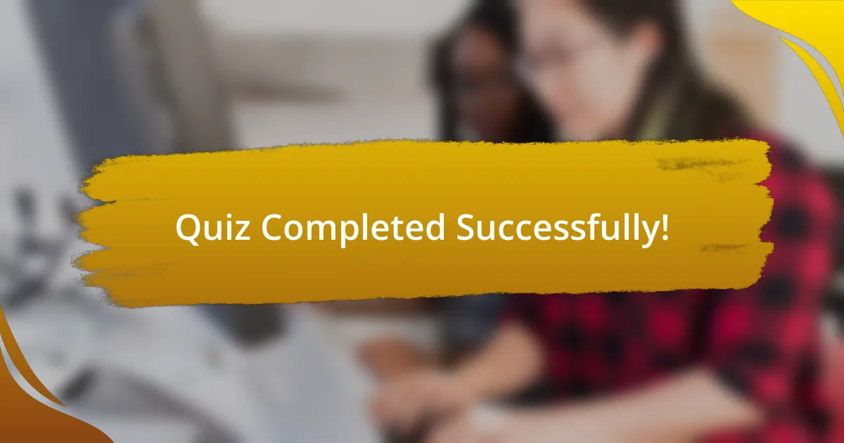 Quiz Completed Successfully!