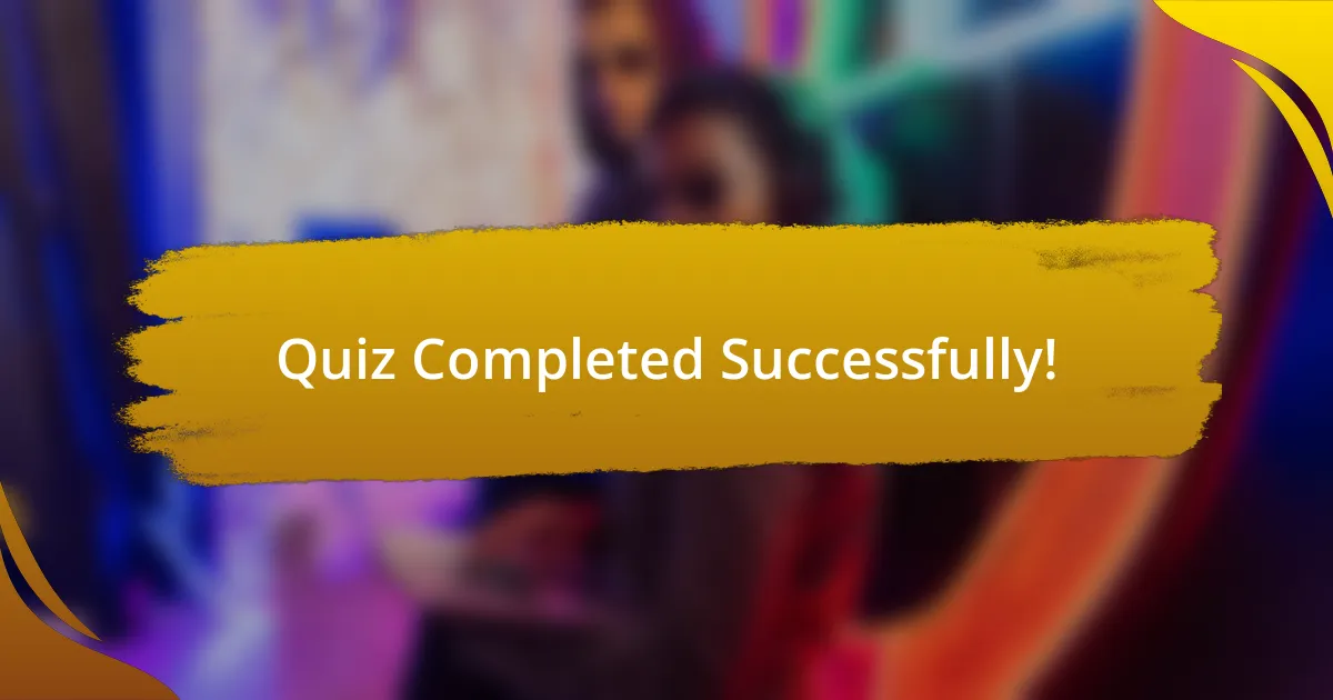 Quiz Completed Successfully!