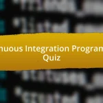 Continuous Integration Programming Quiz