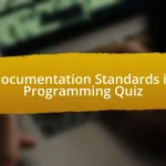 Documentation Standards in Programming Quiz