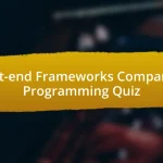 Front-end Frameworks Comparison Programming Quiz