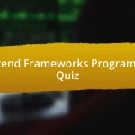 Frontend Frameworks Programming Quiz