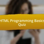 HTML Programming Basics Quiz