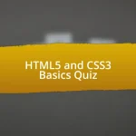 HTML5 and CSS3 Basics Quiz