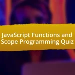 JavaScript Functions and Scope Programming Quiz