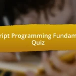 JavaScript Programming Fundamentals Quiz