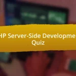 PHP Server-Side Development Quiz