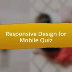 Responsive Design for Mobile Quiz