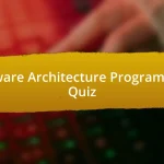 Software Architecture Programming Quiz