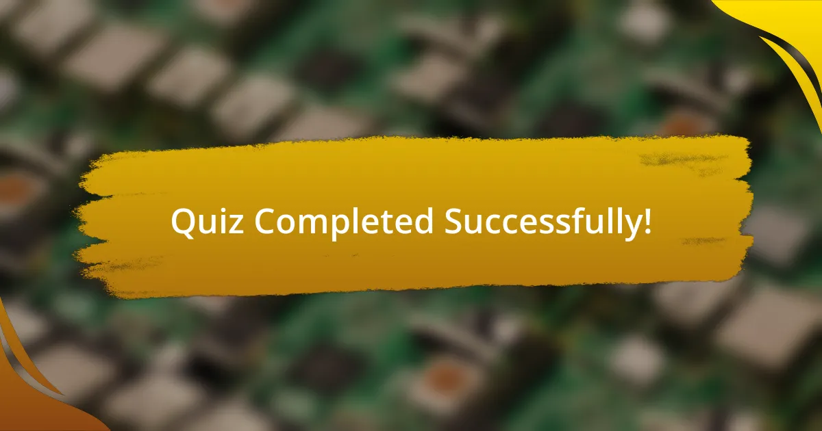 Quiz Completed Successfully!