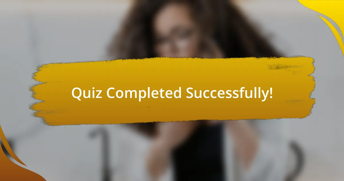 Quiz Completed Successfully!