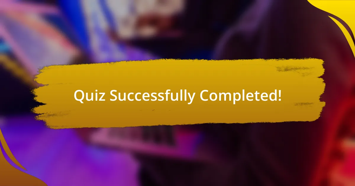 Quiz Successfully Completed!