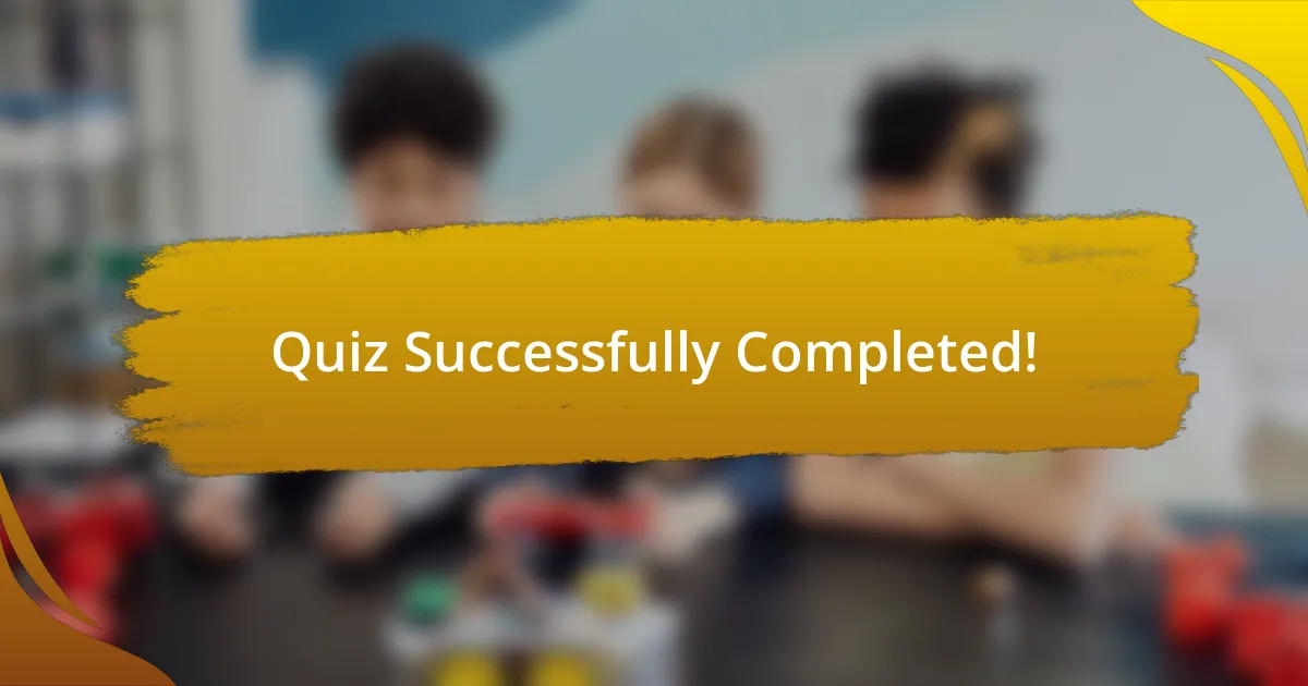 Quiz Successfully Completed!