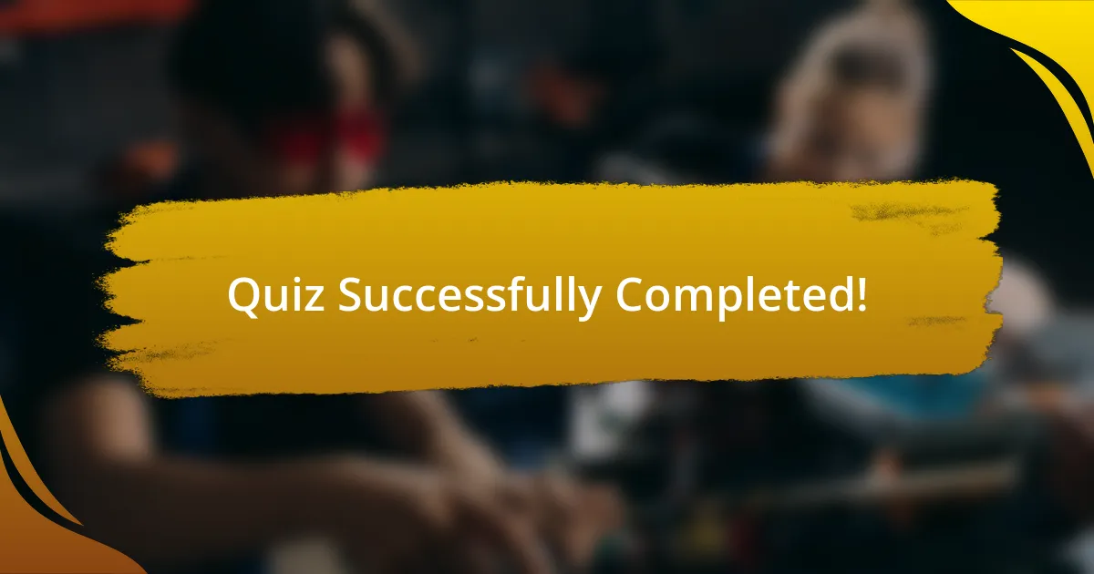 Quiz Successfully Completed!