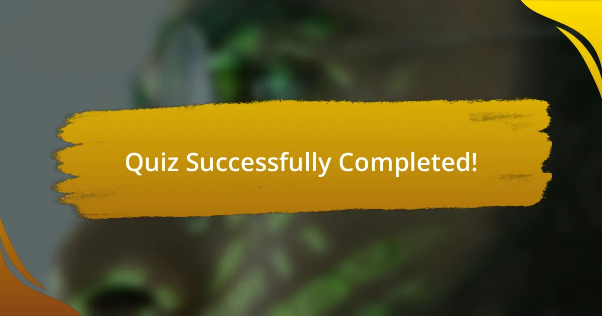 Quiz Successfully Completed!